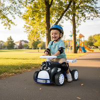 Kids Ride On Car Sliding Toy with Music and Under-Seat Storage