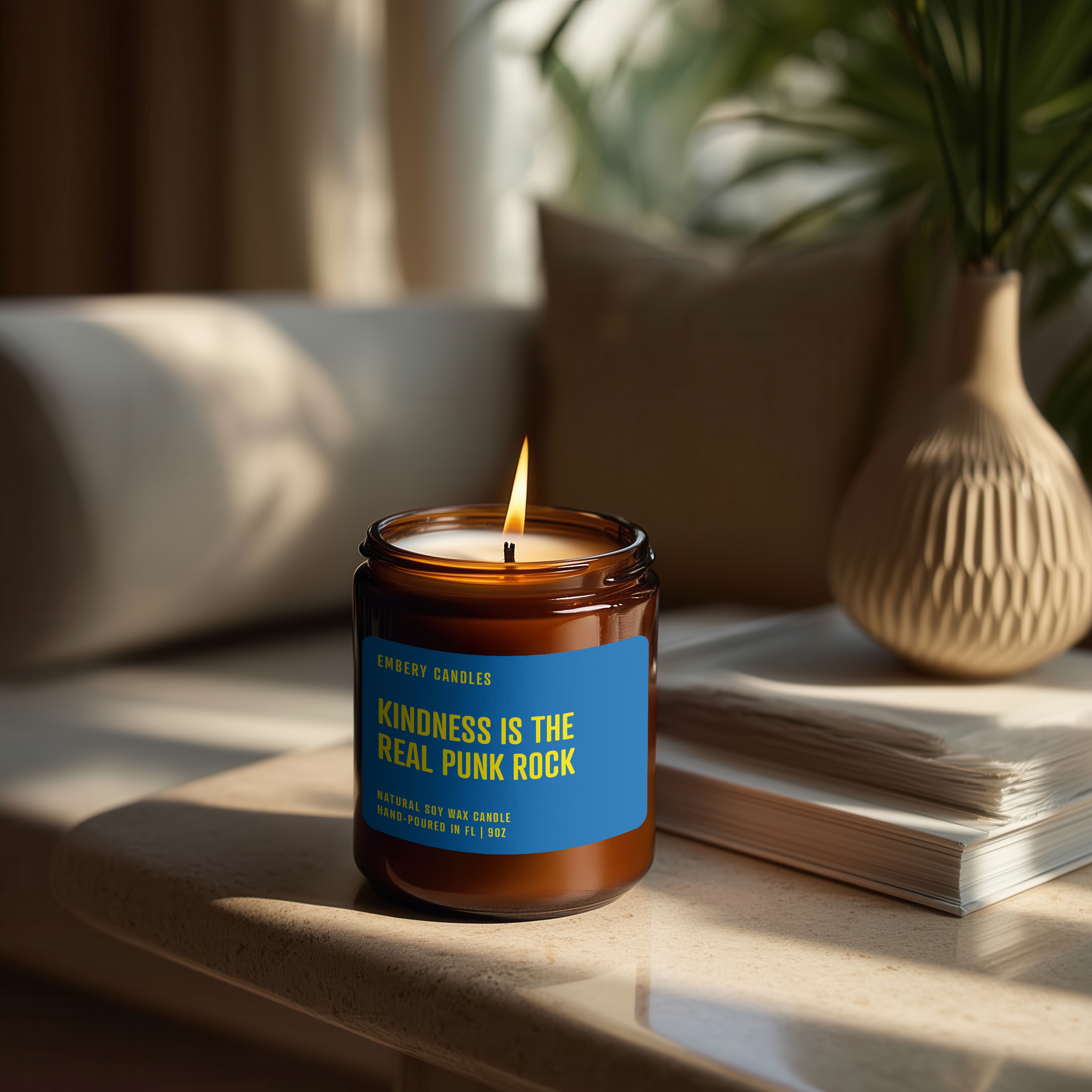 Kindness Is the Real Punk Rock | Soy Wax Scented Candle