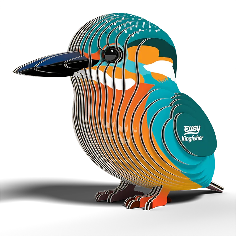Kingfisher 3D Cardboard Model Kit Eugy - BIG FRENCHIES