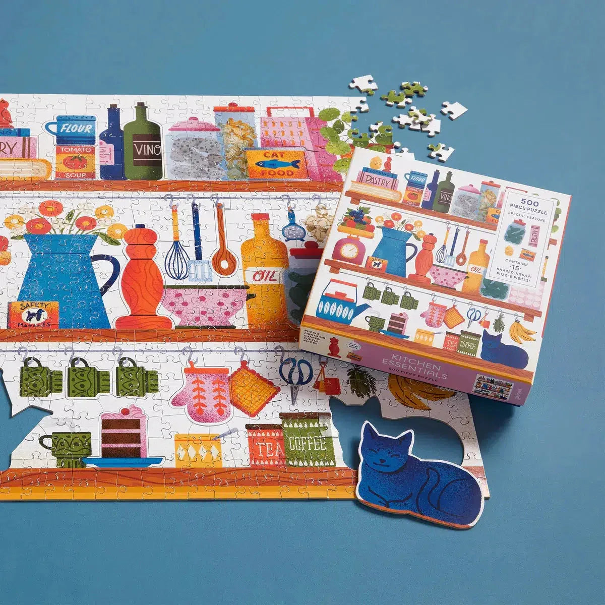 Kitchen Essentials 500 Piece Jigsaw Puzzle Galison - BIG FRENCHIES