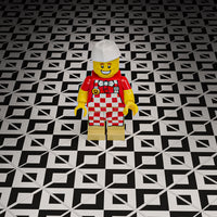 Black & White Kitchen / Diner Flooring - B3 Customs® Printed 2x2 Tile