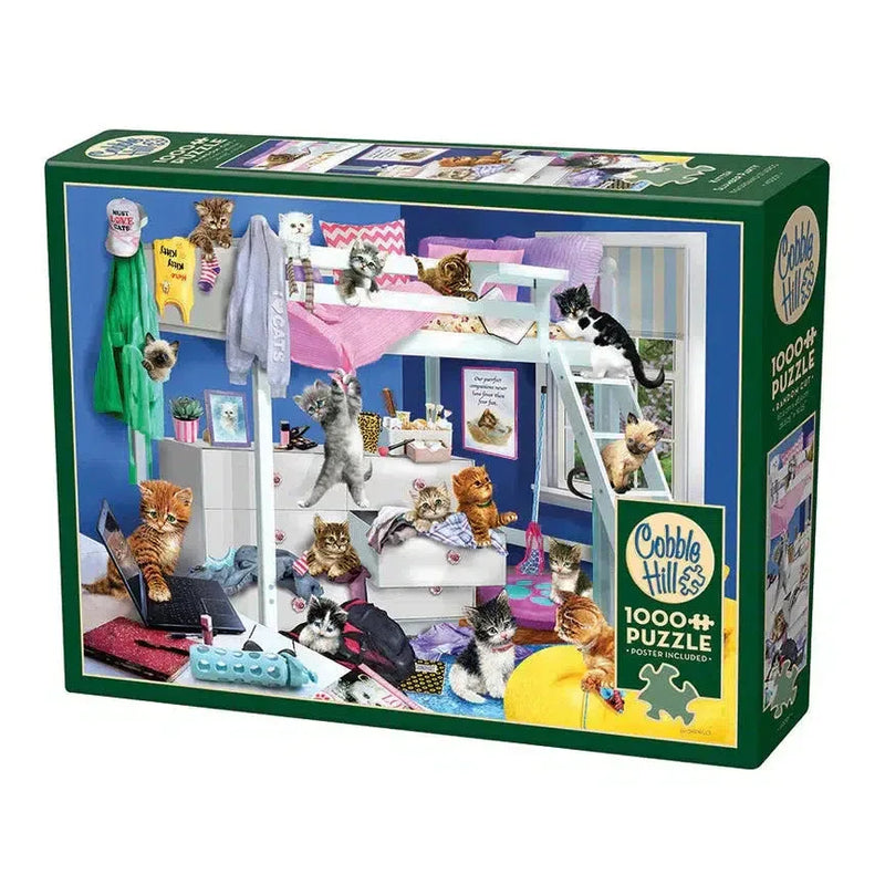 Kitten Slumber Party 1000 Piece Jigsaw Puzzle Cobble Hill - BIG FRENCHIES