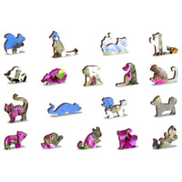 Kittens in Hollywood 300 Piece Wood Jigsaw Puzzle Wooden City