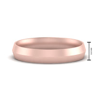 4 mm Comfort Fit Knife Edge Mens Band