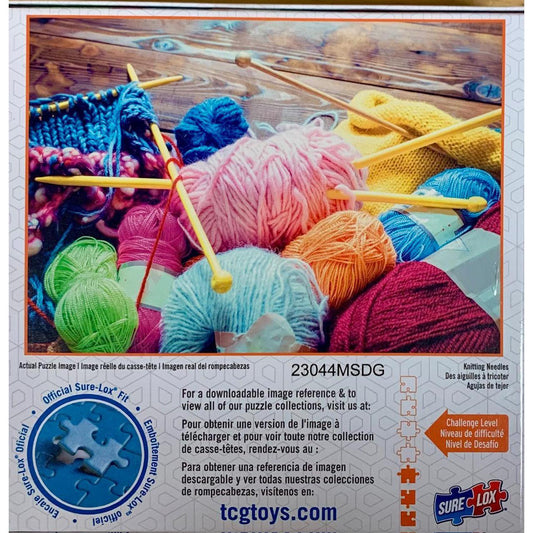 Knitting Needles Brights 300 Piece Jigsaw Puzzle Sure Lox - BIG FRENCHIES