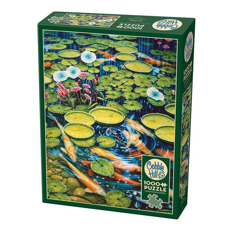 Koi Pond 1000 Piece Jigsaw Puzzle Cobble Hill - BIG FRENCHIES