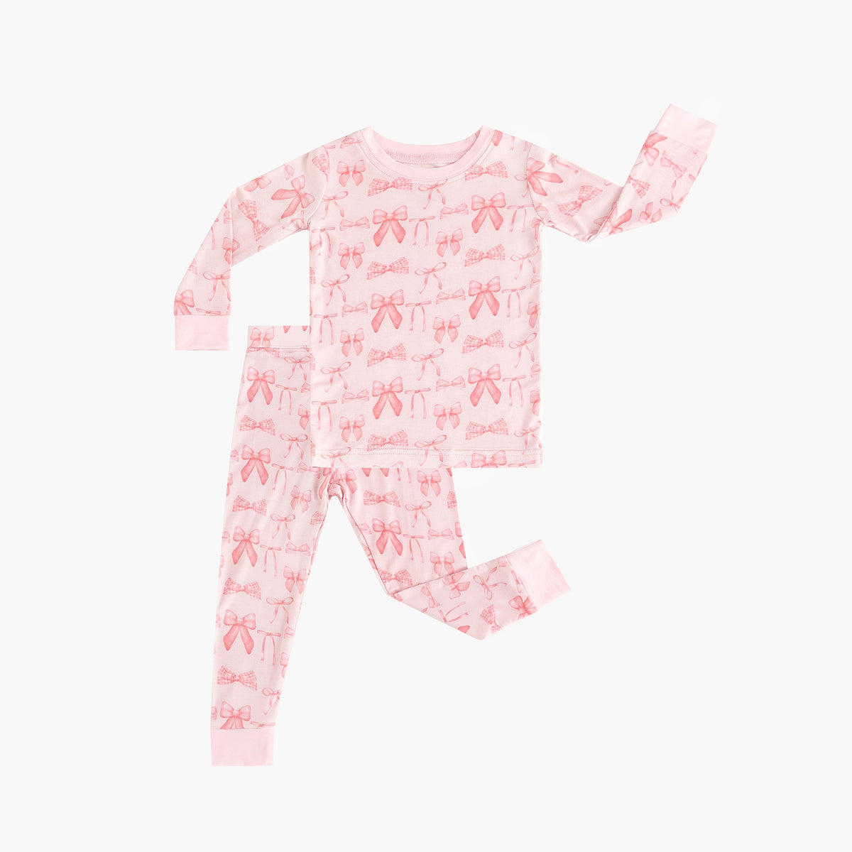 Pink Bows (Long Sleeve PJ) - BIG FRENCHIES