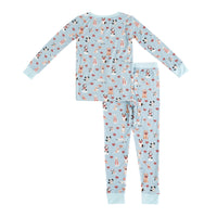Pups & Kisses (Long Sleeve PJ) - Blue - BIG FRENCHIES