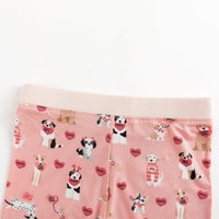 Pups & Kisses (Long Sleeve PJ) - Pink - BIG FRENCHIES