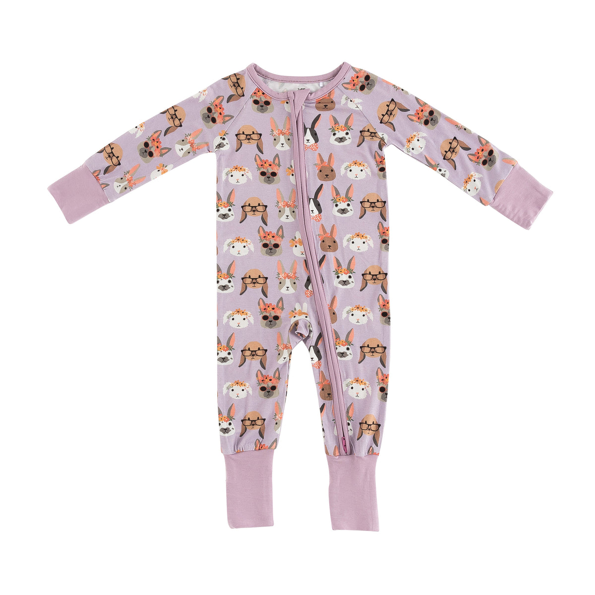 Midsummer Bunnies (Convertible Zip Footies) - BIG FRENCHIES