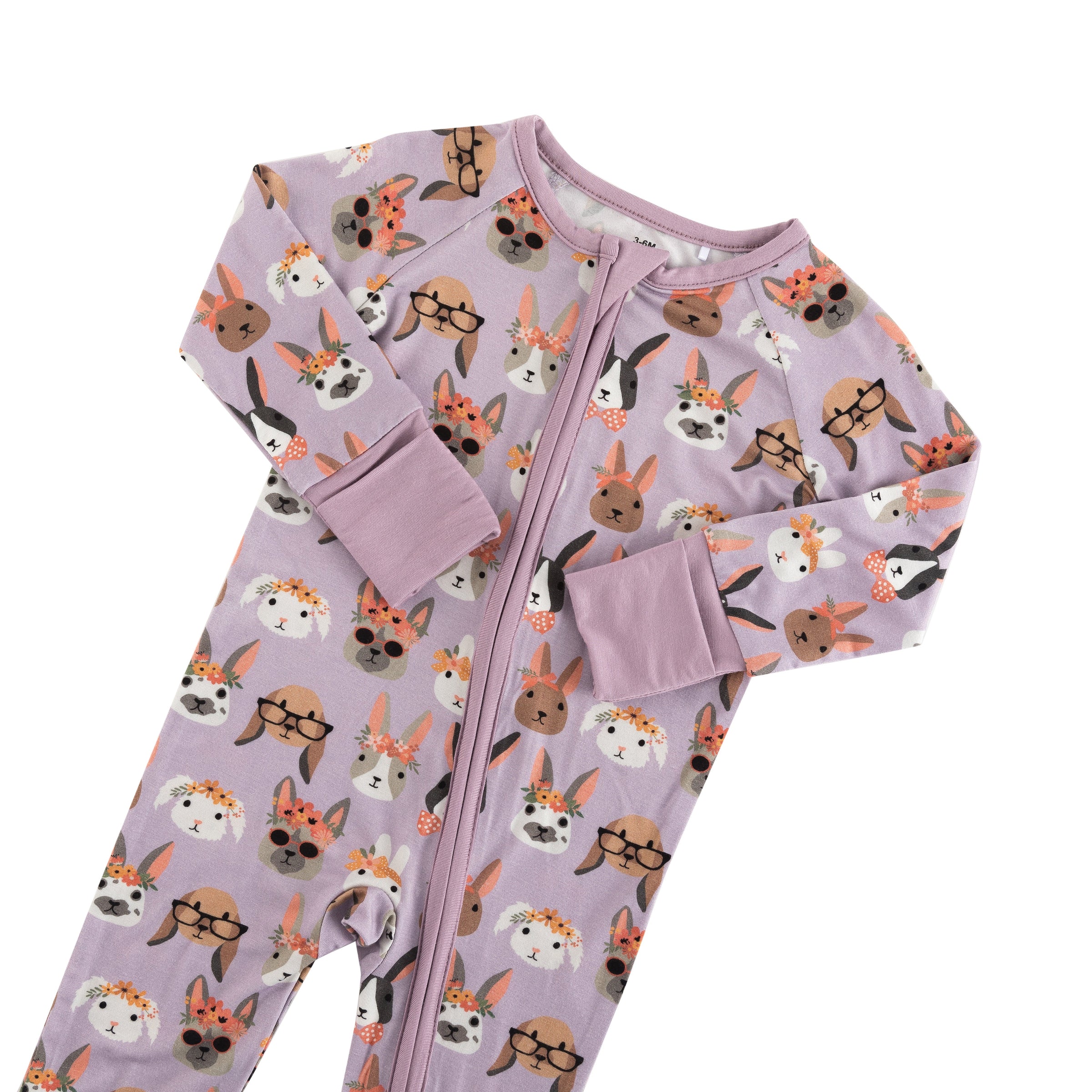 Midsummer Bunnies (Convertible Zip Footies) - BIG FRENCHIES