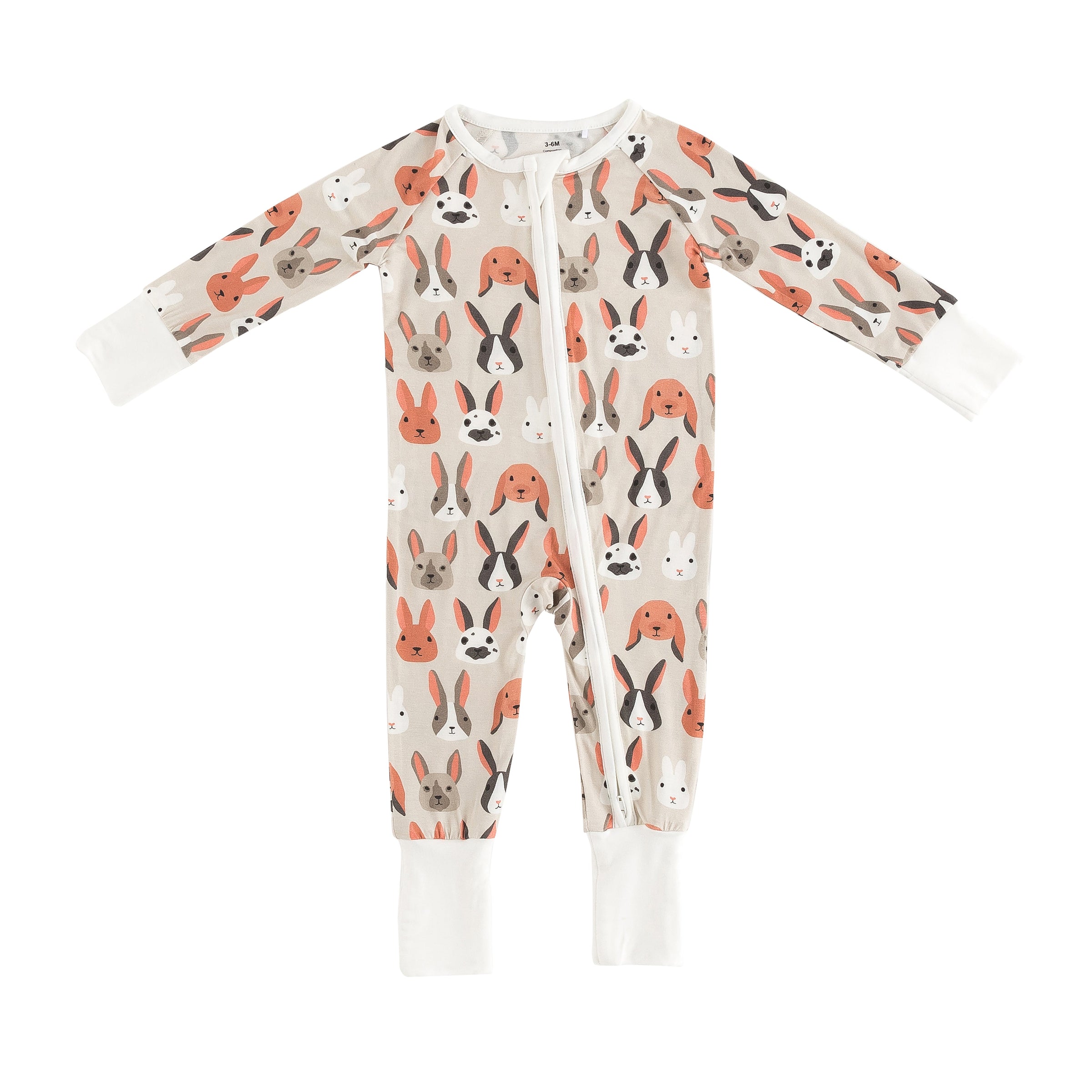 Bunny Crew (Convertible Zip Footies) - BIG FRENCHIES
