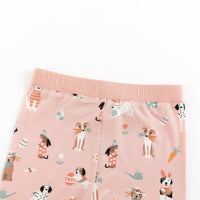 Puppy Egg Hunt (Short Sleeve PJ) - Pink - BIG FRENCHIES