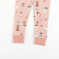 Puppy Egg Hunt (Long Sleeve PJ) - Pink - BIG FRENCHIES