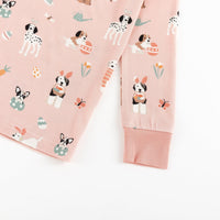 Puppy Egg Hunt (Long Sleeve PJ) - Pink - BIG FRENCHIES