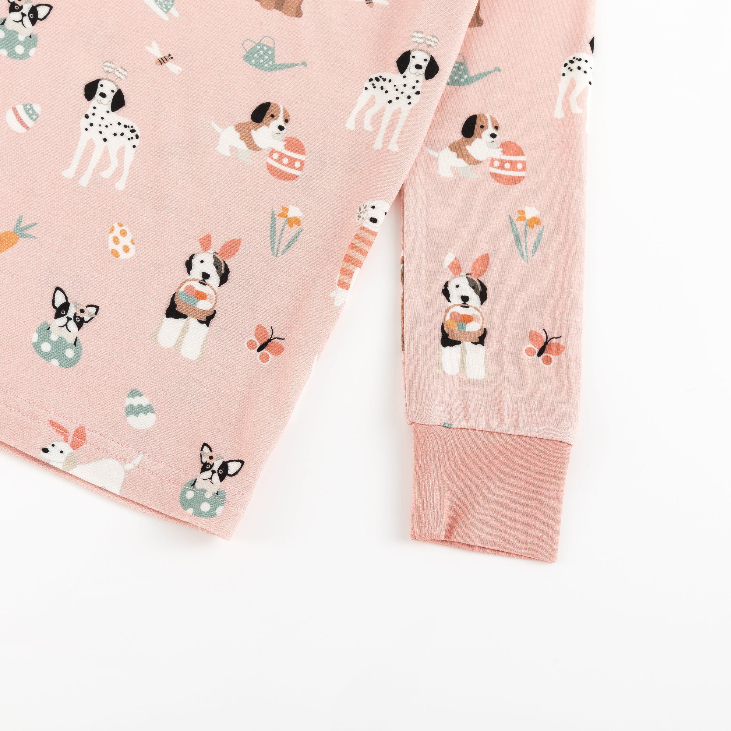 Puppy Egg Hunt (Long Sleeve PJ) - Pink - BIG FRENCHIES