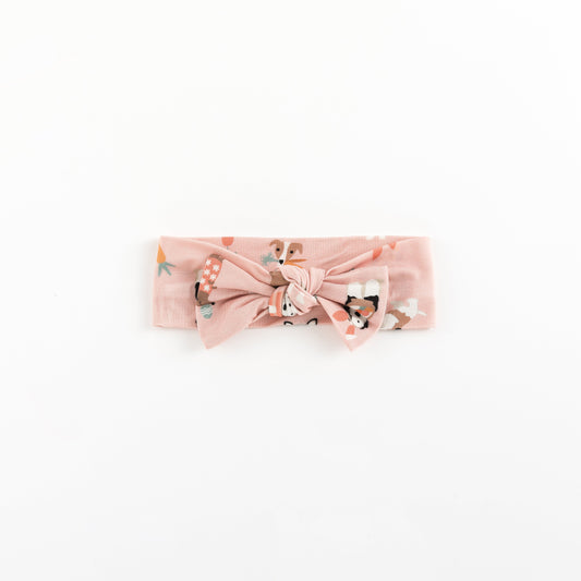 Puppy Egg Hunt (Bow Headband) - Pink - BIG FRENCHIES