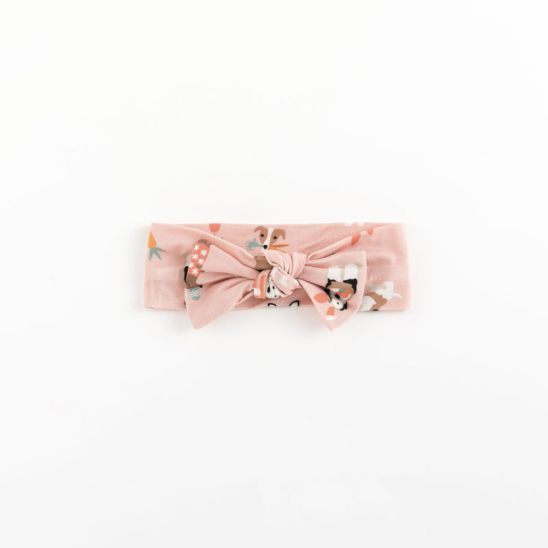 Puppy Egg Hunt (Bow Headband) - Pink - BIG FRENCHIES