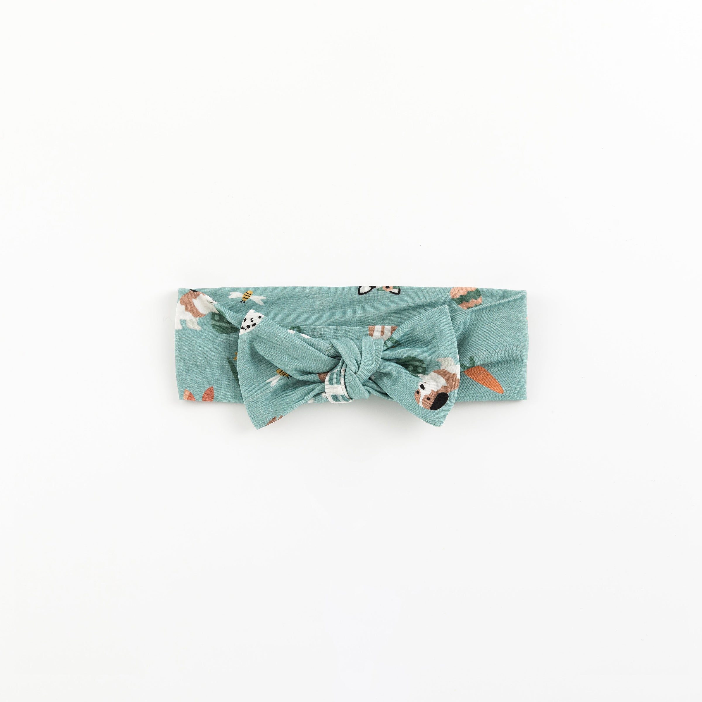 Puppy Egg Hunt (Bow Headband) - Aquamarine - BIG FRENCHIES