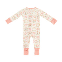 Bows & Bunnies (Convertible Zip Footies) - BIG FRENCHIES