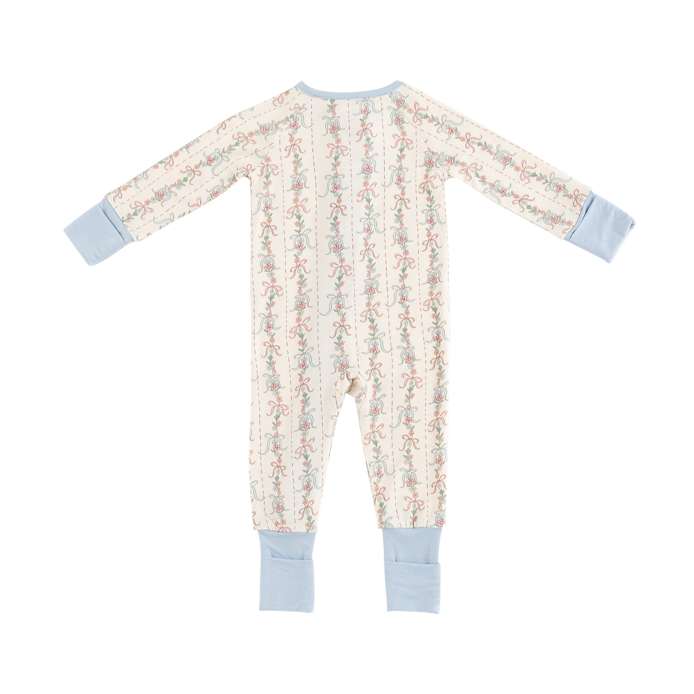 Bow Blossom (Convertible Zip Footies) - BIG FRENCHIES