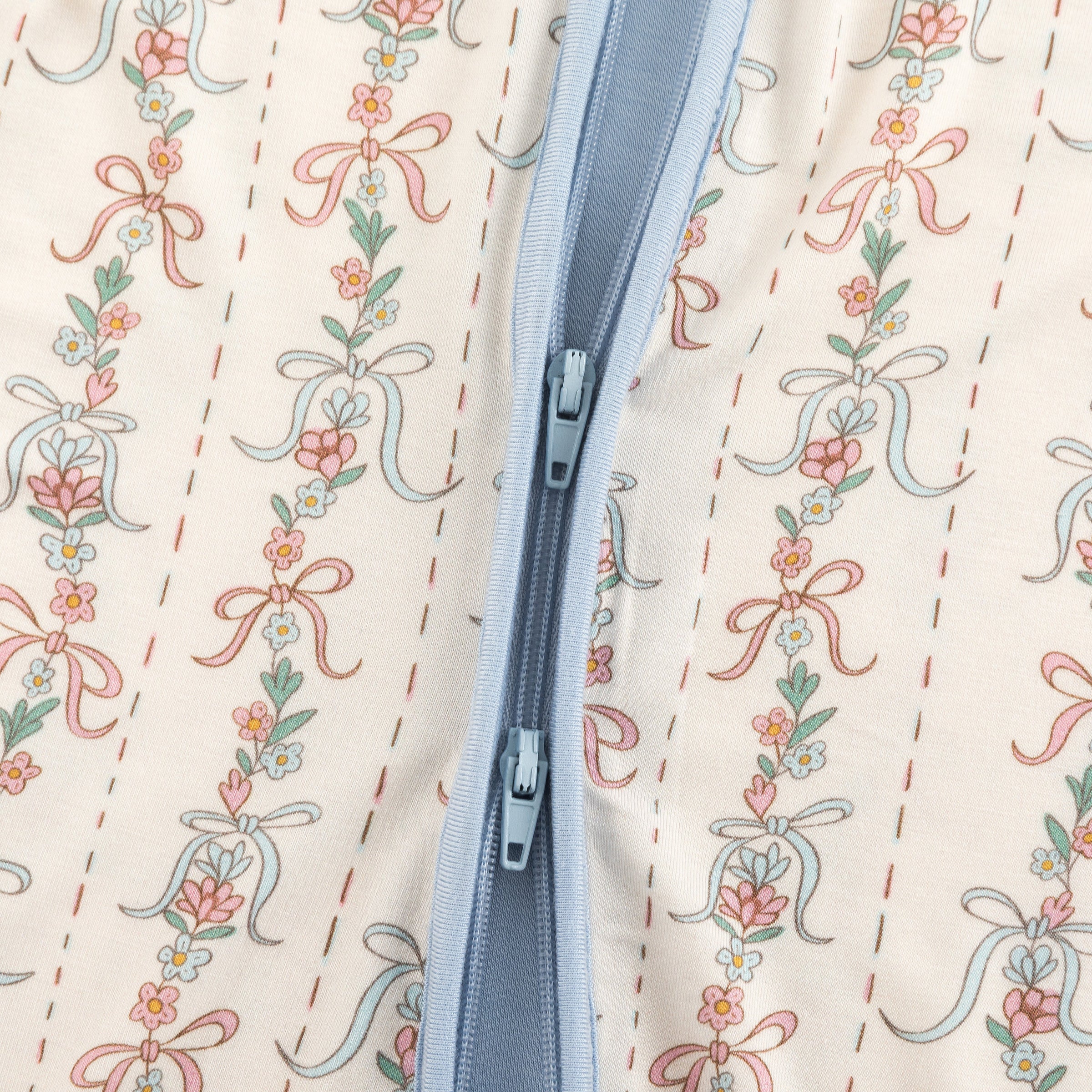 Bow Blossom (Convertible Zip Footies) - BIG FRENCHIES