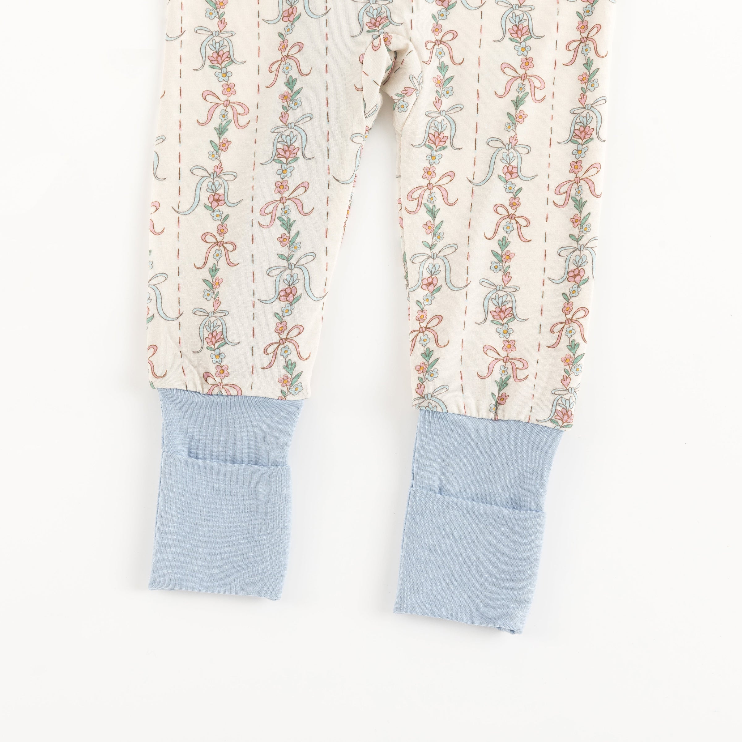 Bow Blossom (Convertible Zip Footies) - BIG FRENCHIES