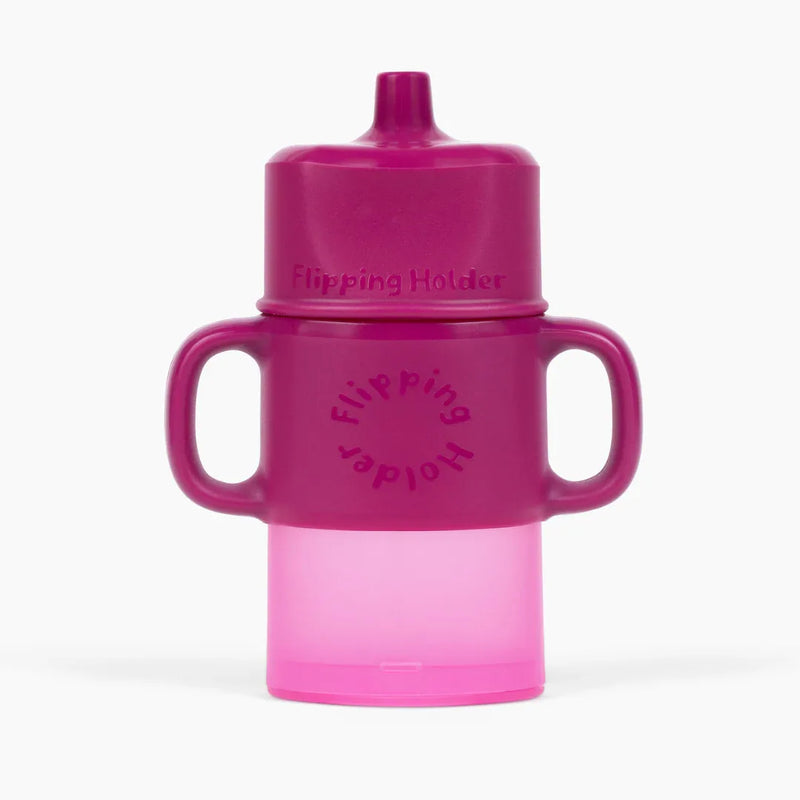 Flipping Holder TRAVEL with HANDLES & SIP TOP - BIG FRENCHIES