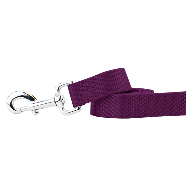 Burgundy Nylon Dog Leash-Pet Collars & Leashes-BIG FRENCHIES-2 Hounds Design