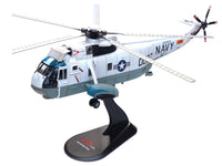 Sikorsky SH-3G Sea King Helicopter "149718-NF 0037 Helicopter Combat Support Squadron 1 (HC-1) Fleet Angels USS Hancock (CVA-19)" (1970s) United States Navy 1/72 Diecast Model by Legion