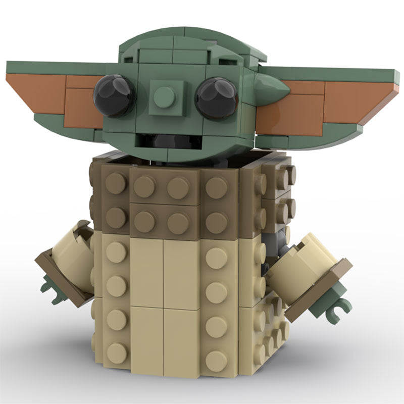 The Child - Baby Yoda Star Wars Mandalorian Set [CUSTOM MOC] made using LEGO parts-Custom LEGO Kit-BIG FRENCHIES-B3 Customs