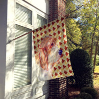 Petit Basset Griffon Vendeen Fall Leaves Portrait House Flag 28x40 Porch Sleeve Pole Decorative Outside Yard Banner Artwork Wall Hanging, Polyester
