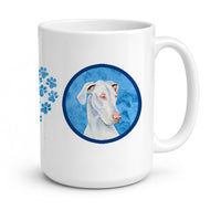 Blue Great Dane Ceramic Coffee Mug 15 oz Decorative Large C Handle Mug Cup for Tea, Cocoa Hot Chocolate