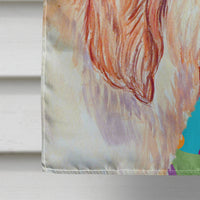 Petit Basset Griffon Vendeen Easter Eggtravaganza House Flag 28x40 Porch Sleeve Pole Decorative Outside Yard Banner Artwork Wall Hanging, Polyester