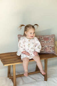Organic Cotton Baby Girl Floral Dress with Bloomers
