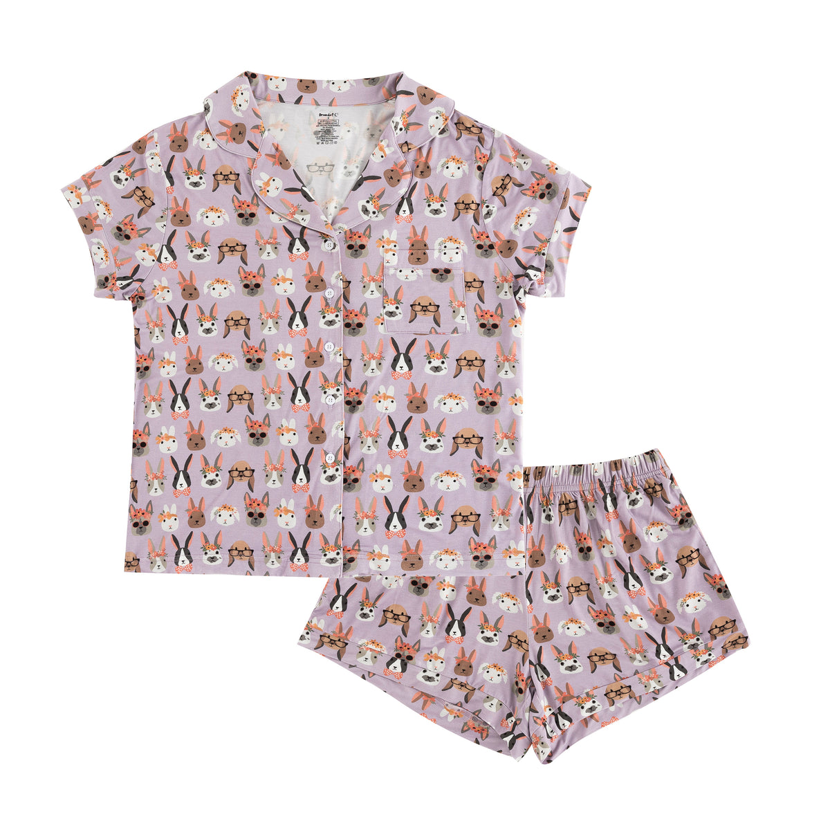 Midsummer Bunnies (Women's Short Sleeve PJ) - BIG FRENCHIES