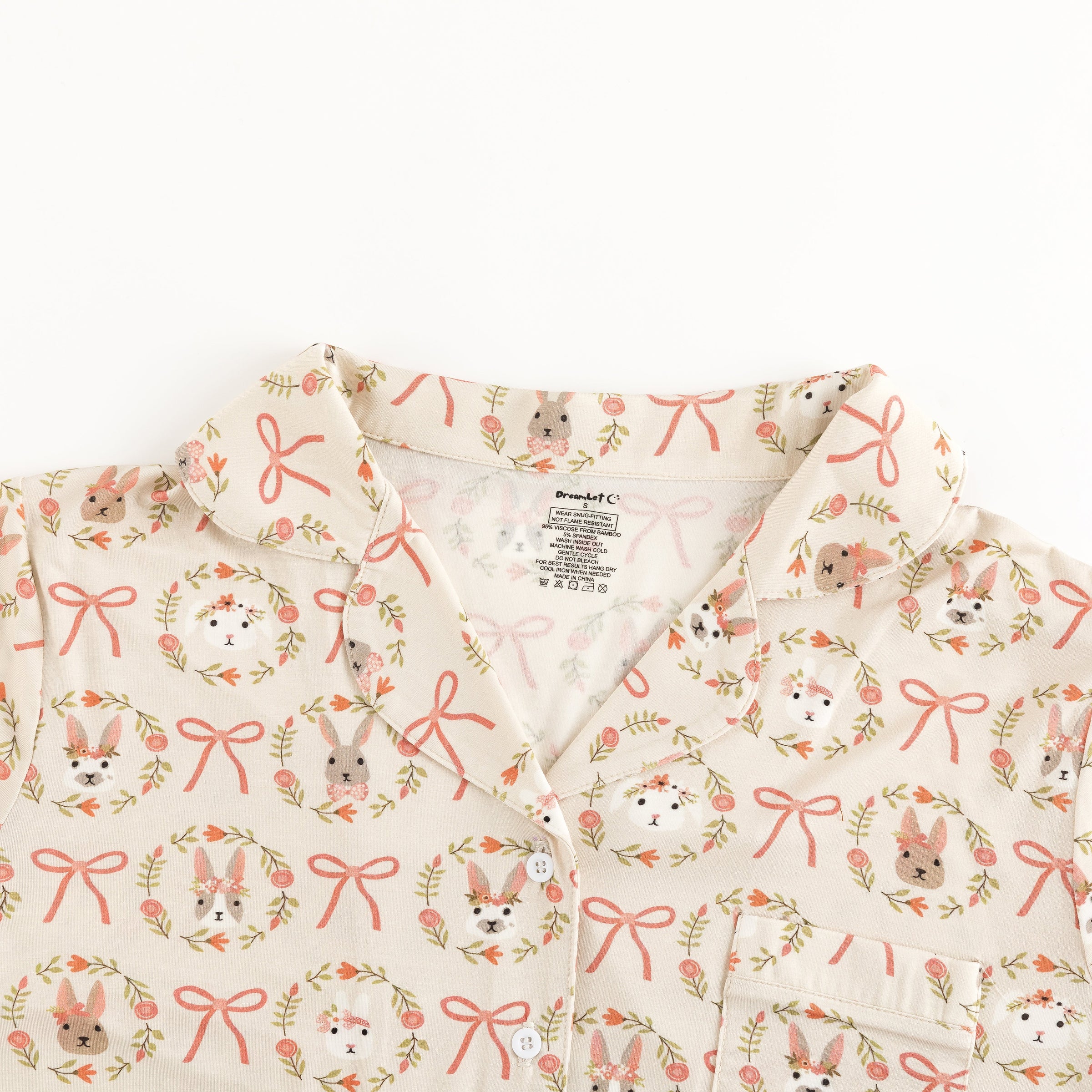 Bows & Bunnies (Women's Short Sleeve PJ)