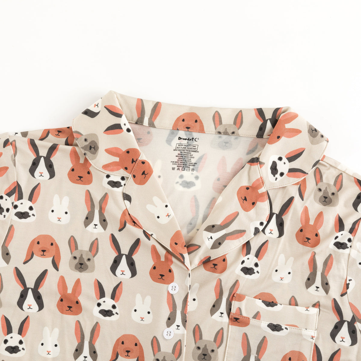Bunny Crew (Women's Short Sleeve PJ) - BIG FRENCHIES