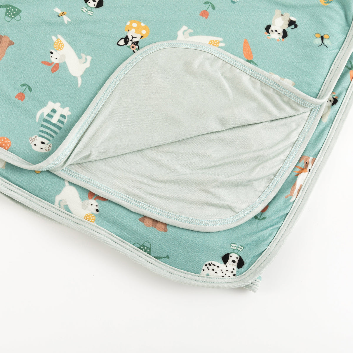 Puppy Egg Hunt (Dream Blanket) - Aquamarine - BIG FRENCHIES