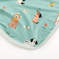 Puppy Egg Hunt (Dream Blanket) - Aquamarine - BIG FRENCHIES
