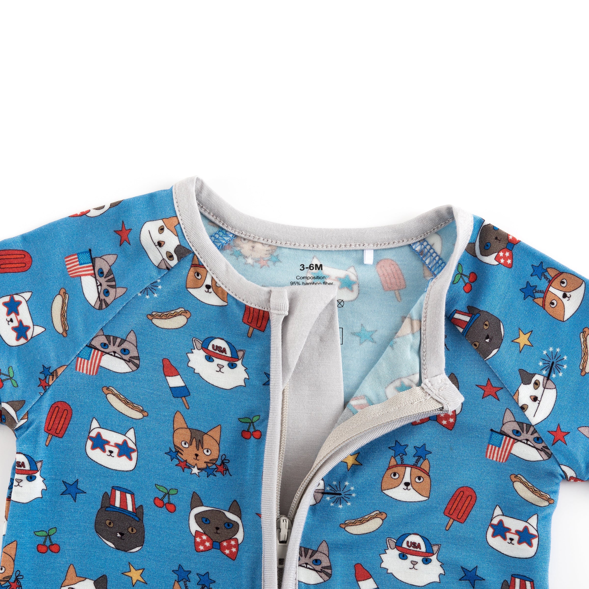 Freedom Cats (Convertible Zip Footies) - BIG FRENCHIES