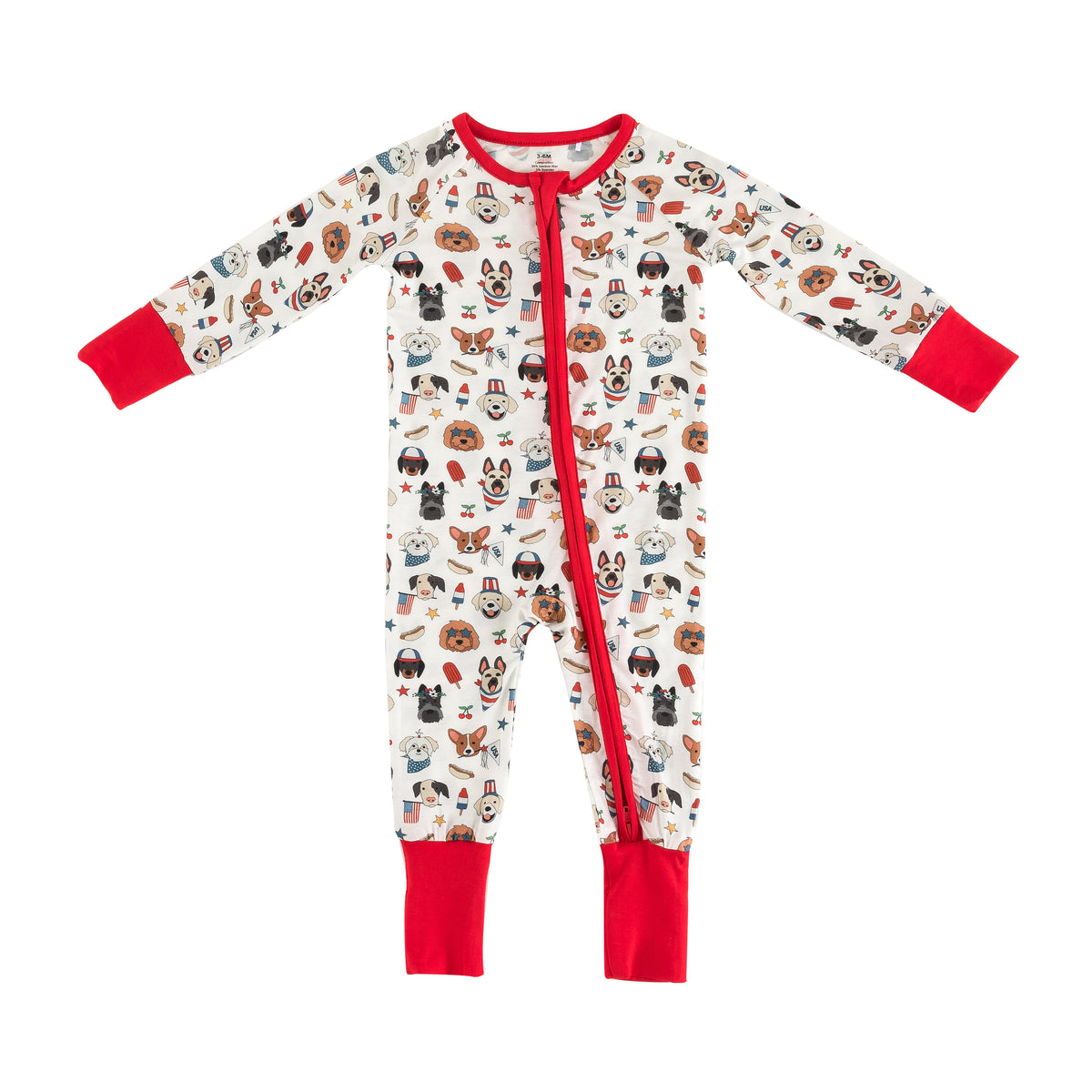 Freedom Dogs (Convertible Zip Footies) - BIG FRENCHIES