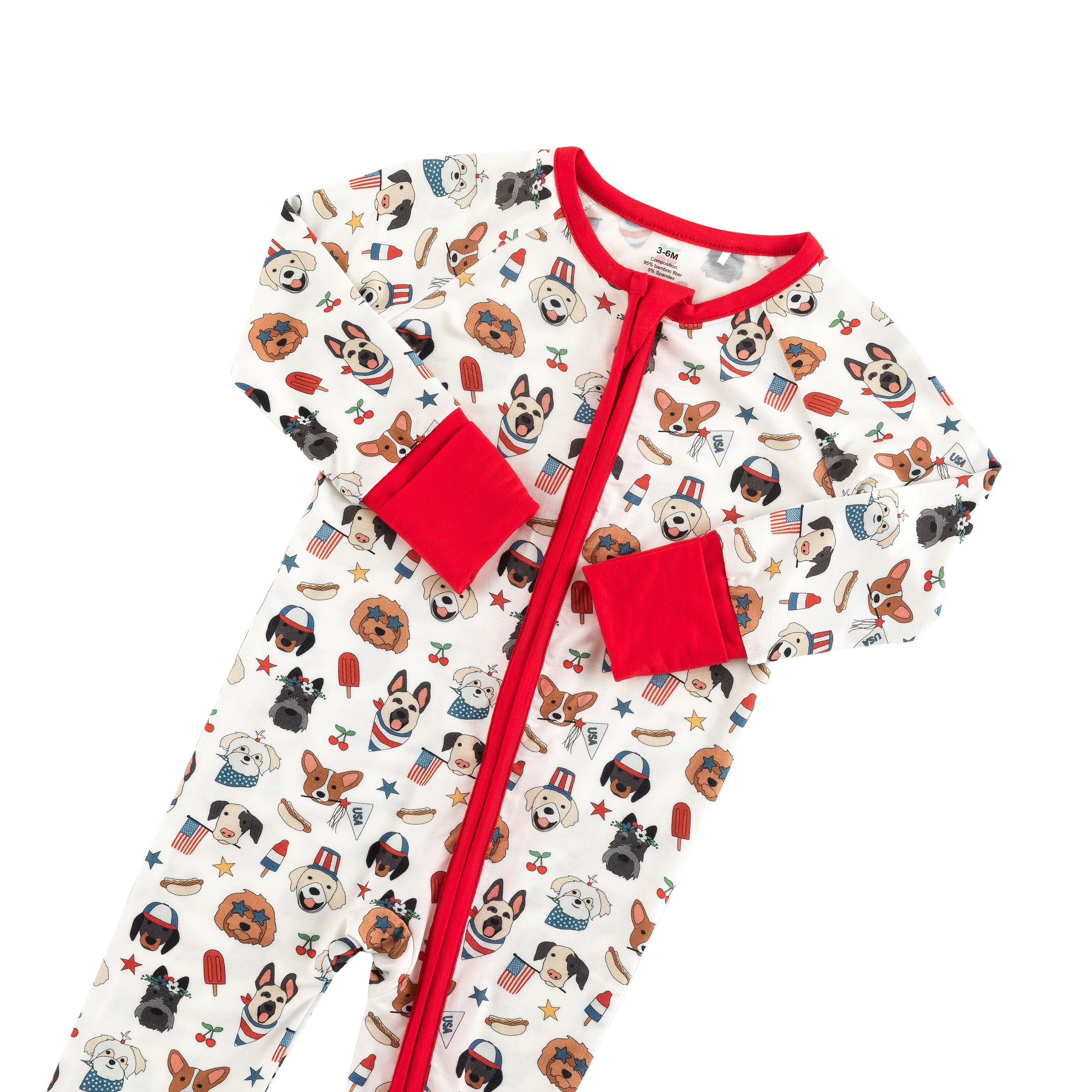 Freedom Dogs (Convertible Zip Footies) - BIG FRENCHIES