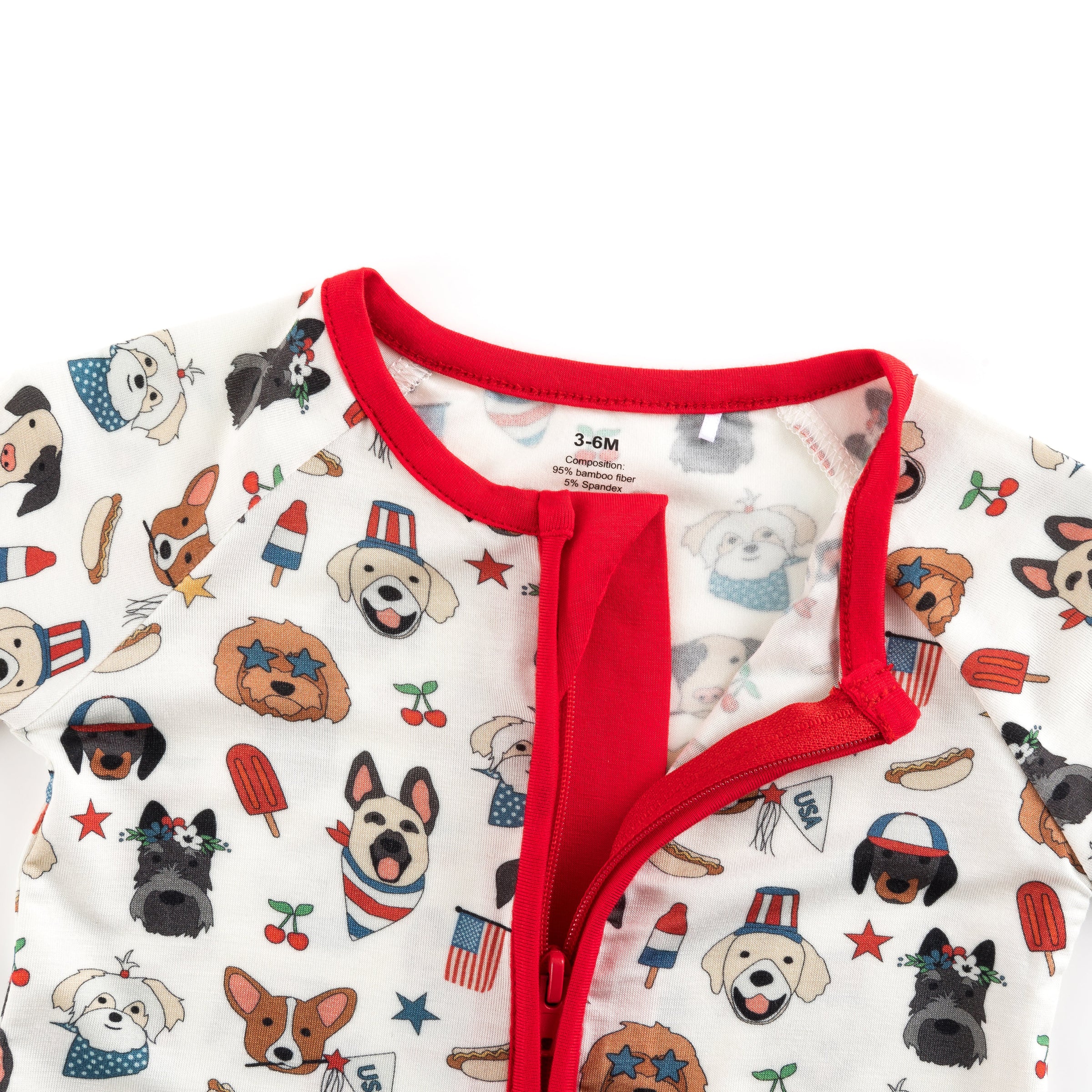 Freedom Dogs (Convertible Zip Footies) - BIG FRENCHIES