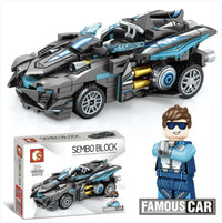 City Racing Building Blocks Set - Educational Car Story Toys for Children - # BOT&G52710007 - BIG FRENCHIES