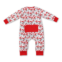 Red hat Christmas tree baby kids zipper sleeper - BIG FRENCHIES