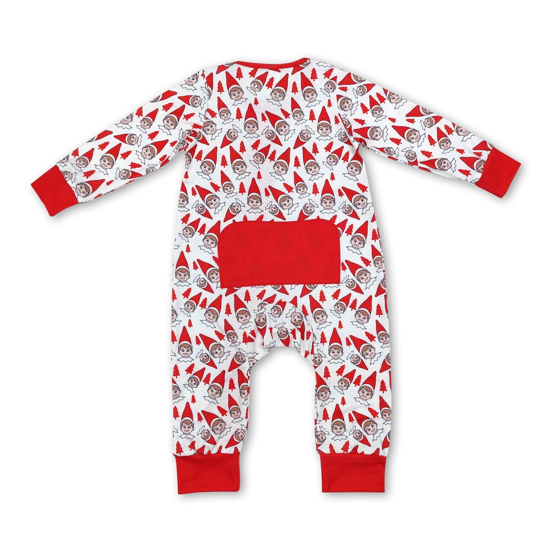 Red hat Christmas tree baby kids zipper sleeper - BIG FRENCHIES