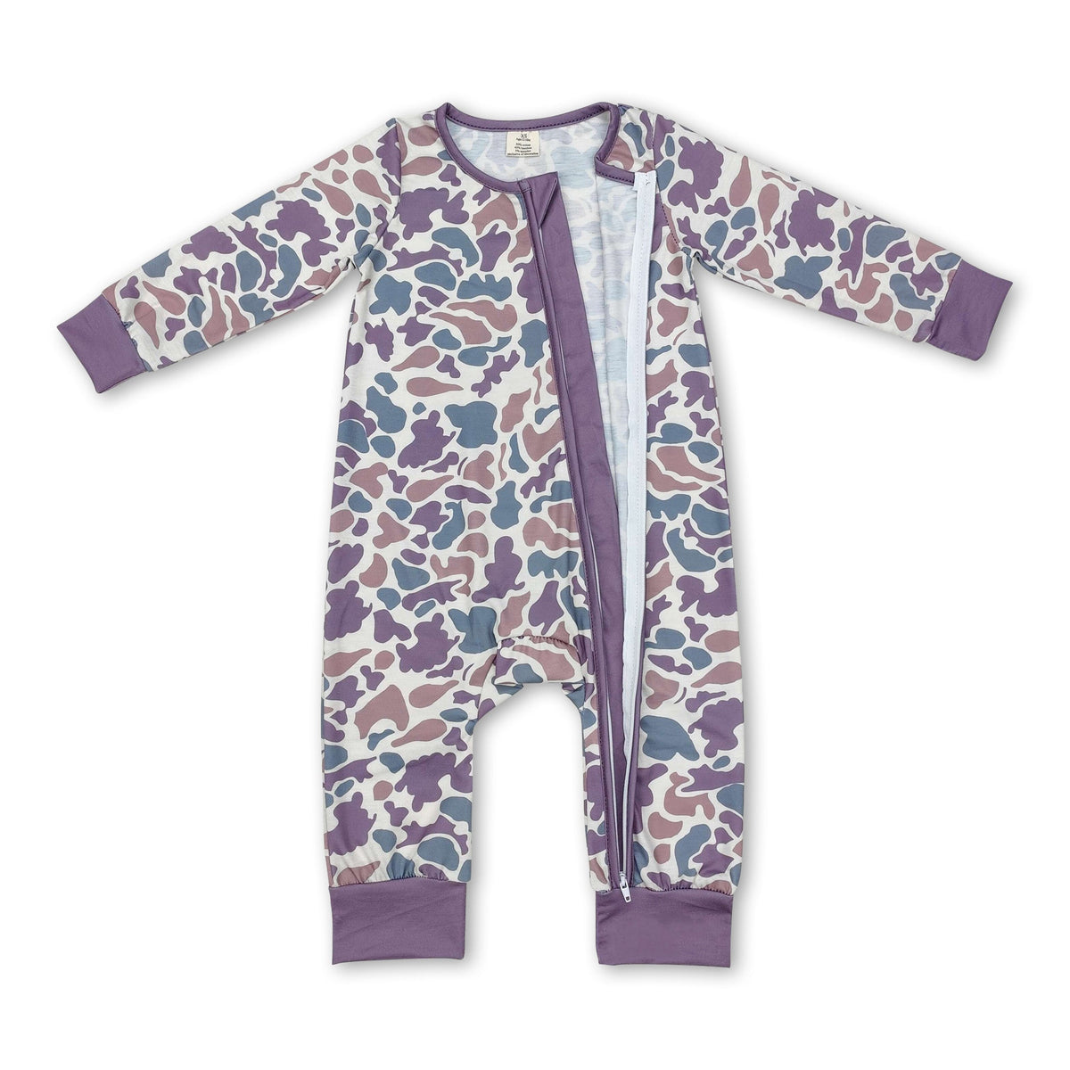 Long sleeves camo print baby kids zipper sleeper - BIG FRENCHIES