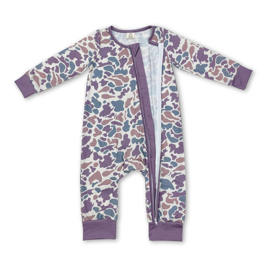 Long sleeves camo print baby kids zipper sleeper - BIG FRENCHIES