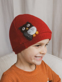 Owl Cashmere Hat - Child - BIG FRENCHIES
